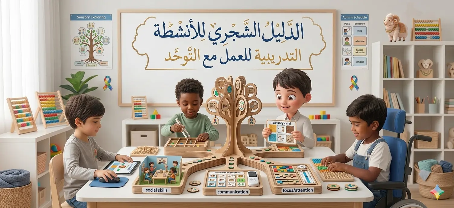 الدليل الشجري للأنشطة التدريبية للعمل مع التوحد